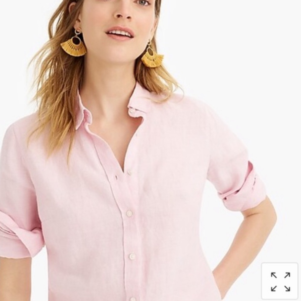 Petite slim perfect shirt in Irish linen